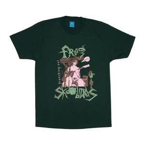 NEW FROG SKATEBOARDS men's branching out bootleg shirt in forest green